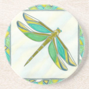 Luminös Pastel Dragonfly av Vanna Lam Underlägg Sandsten