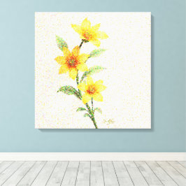 Luminös teckning canvastryck