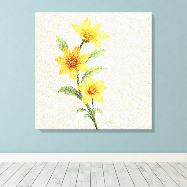 Luminös teckning canvastryck (Insitu (trägolv))