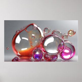 Luminösa bubblor poster