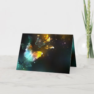 Luminösa fjäril och nattfjärilar kort