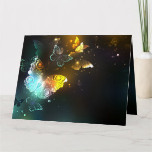 Luminösa fjäril och nattfjärilar kort