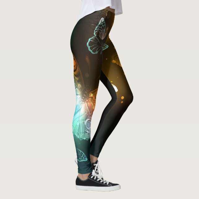 Luminösa fjäril och nattfjärilar leggings (Höger)
