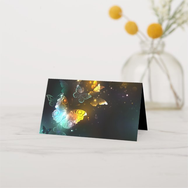 Luminösa fjäril och nattfjärilar lojalitetskort (Framsida)