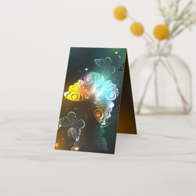 Luminösa fjäril och nattfjärilar lojalitetskort (Baksida)