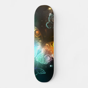 Luminösa fjäril och nattfjärilar mini skateboard bräda 18,5 cm