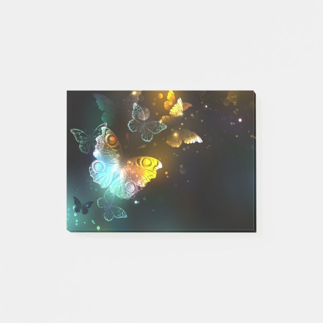 Luminösa fjäril och nattfjärilar post-it block (Framsida)