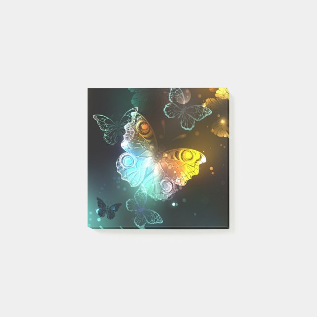 Luminösa fjäril och nattfjärilar post-it block (Framsida)