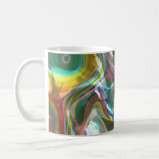 Luminösa flytande glasdrömmar kaffemugg