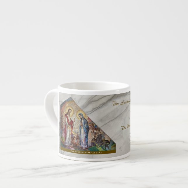 Luminösa Rosenkransmysterier Artikel #2: Bröllopet Espressomugg (Framsida vänster)