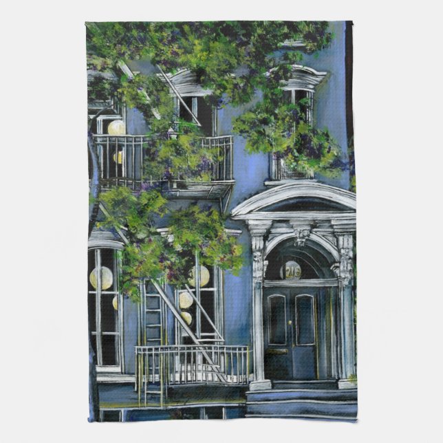 Luminösa sfärer inifrån kökshandduk (Vertikal)