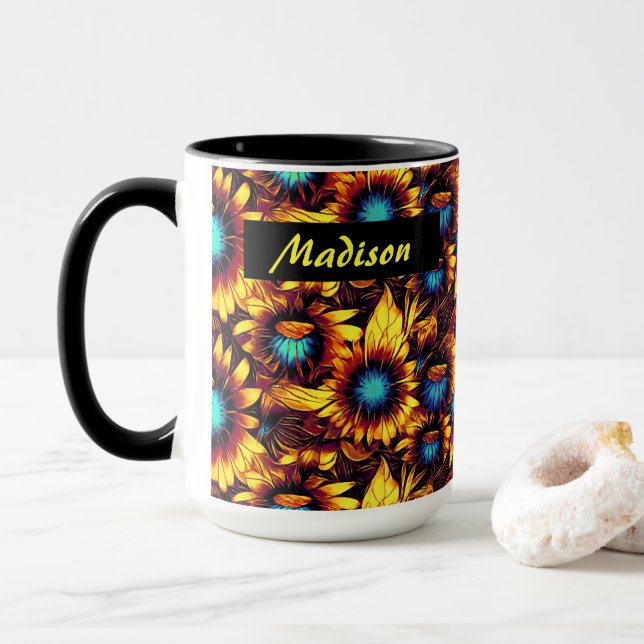 Luminösa solrosor Mugg (Med munk)