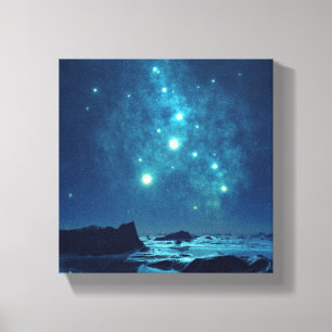 Luminösa stjärnor canvastryck