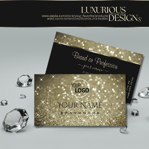 Luminösa stjärnor och Logotyp av luxurit platinu Visitkort