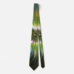 Luminous Colorful Fantasy Flower Fractal Art Slips