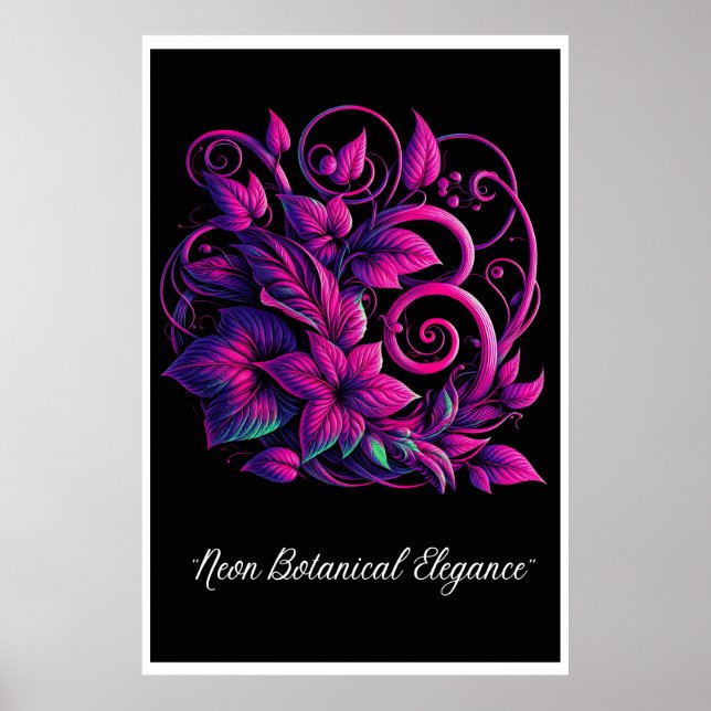 "Luminous Foliage: A Neon Dream" Poster (Framsidan)