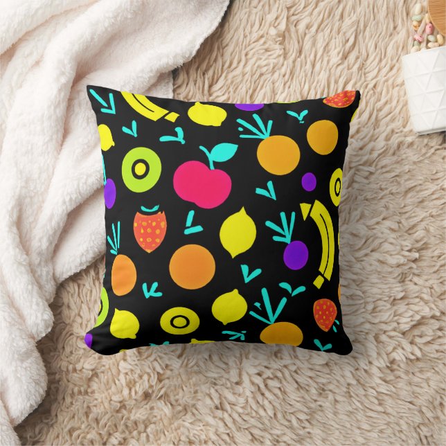 Luminous Fruit Fiesta Kudde (Filt)