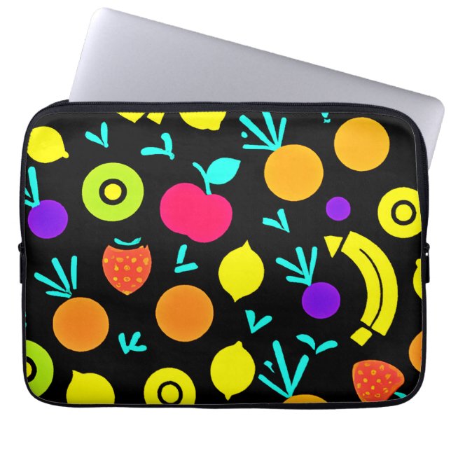 Luminous Fruit Fiesta Laptop Fodral (Framsidan)