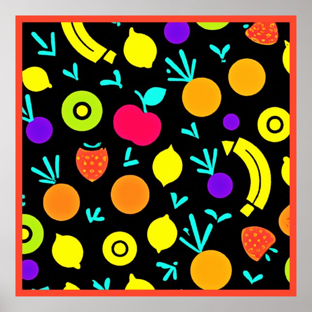 Luminous Fruit Fiesta Poster (Framsidan)