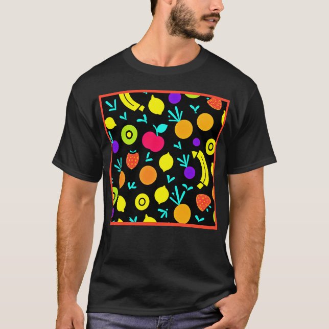 Luminous Fruit Fiesta T Shirt (Framsida)