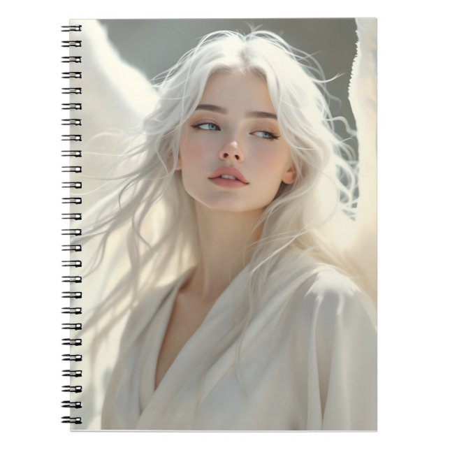 Luminous Guardian - Angel of Silver Dawn Anteckningsbok (Framsidan)