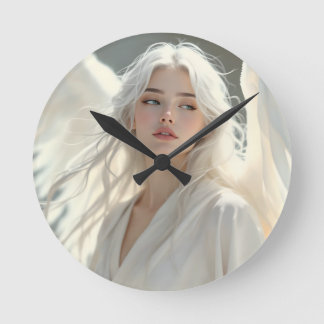 Luminous Guardian - Angel of Silver Dawn Rund Klocka
