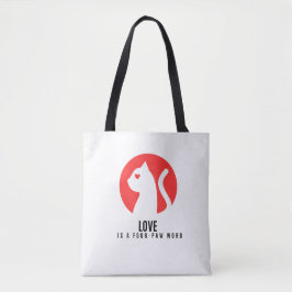 Luminous Love Cat Silhouette Tygkasse