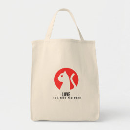 Luminous Love Cat Silhouette Tygkasse
