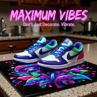 Luminous Mushroom Fantasy Bloom Kakelplatta