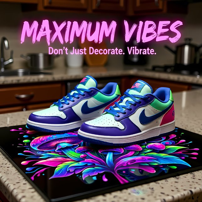 Luminous Mushroom Fantasy Bloom Kakelplatta (Skapare uppladdad)