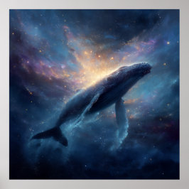 Luminous Nebula Humpback Poster