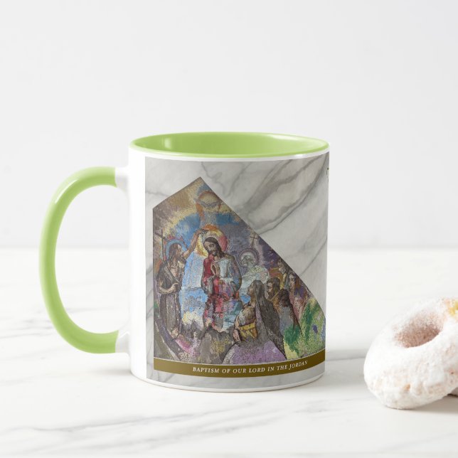Luminous Rosary  Mysteries #1: Baptism of Jesus Mugg (Med munk)