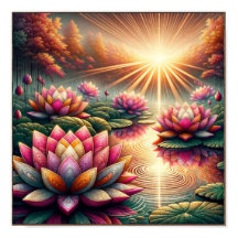Luminous Serenity: Lotus Blommars at Dawn