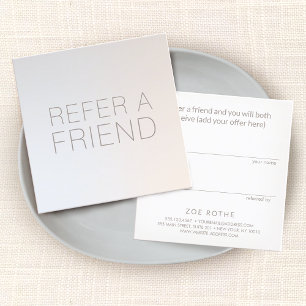 Luminous Silver Salon Spa Customer Referral