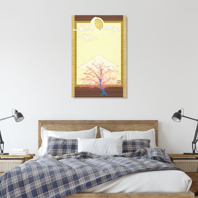 Luminous Träd Canvastryck (Insitu (sovrum))