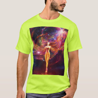 Luminous X-Ray Goddes - Cosmic Light Art T Shirt