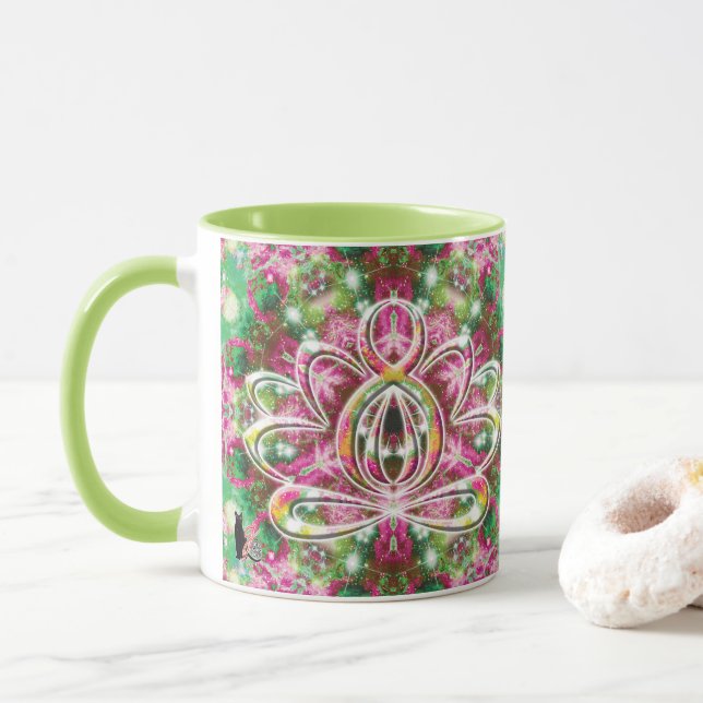 Luminous Zen Lotus Mugg (Med munk)