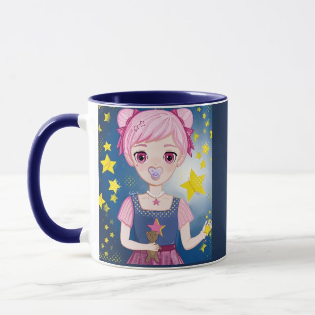 Lumis värld animekonst mugg (Vänster)