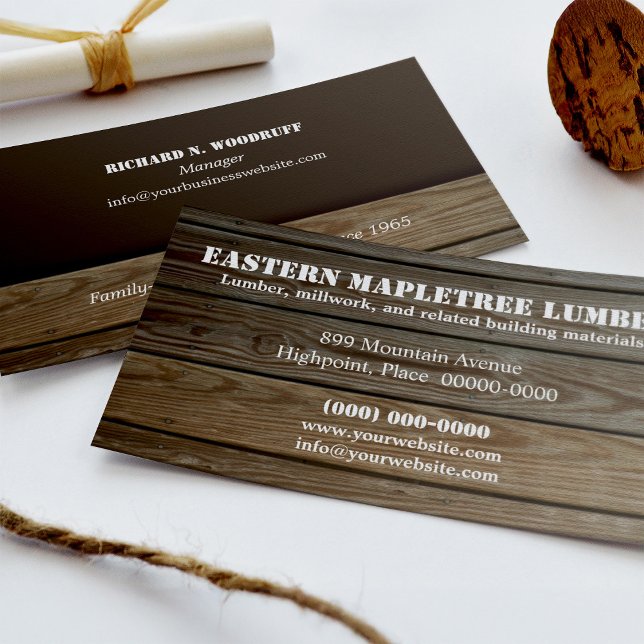 LummerAffärskort Visitkort (Lumber Business Card)