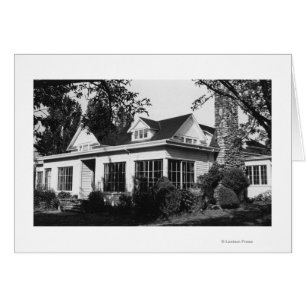 Lummi Island, WA - View Loganita Lodge Photograp Hälsningskort