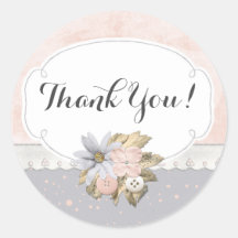 Lummig rustik blomstergrej knapp sy tack