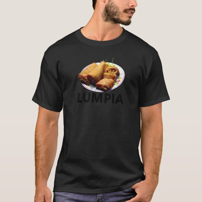 Lumpia Filipino Love Spring Roll Asian Snack Food  T Shirt (Framsida)