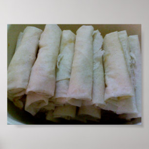Lumpia - filippinsk mataffisch poster