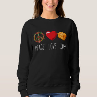 Lumpia Kärlek Peace Food Filipino Vår Roll Pinoy T Shirt
