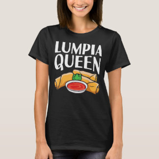 Lumpia Queen for Women Kids Vår Roll Kärlek T Shirt