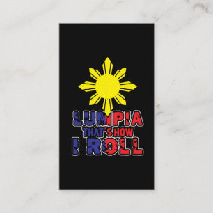 Lumpia - som är hur jag rullar Philippines fjädr Visitkort