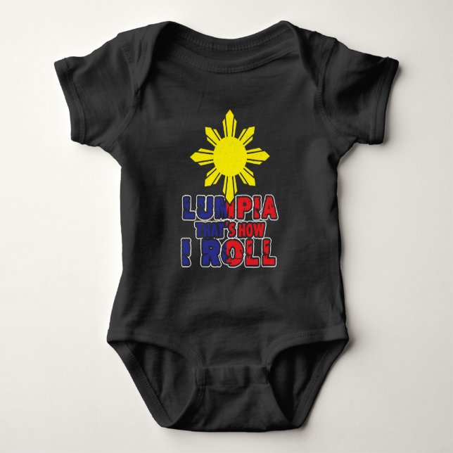 Lumpia - som är hur jag rullar Philippines fjädrar T Shirt (Framsida)