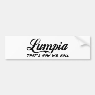 Lumpia som är hur vi rullar bildekalet bildekal