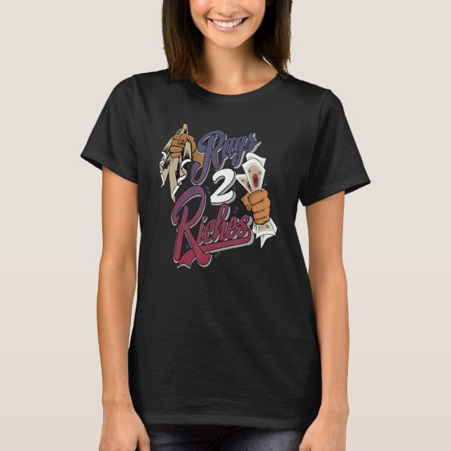 Lumps 2 Rikedom V3 Blekning Kol 700s Matchande T Shirt (Framsida)