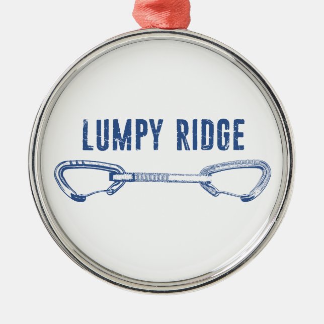 Lumpy Ridge Klätterutrustning för klippklättring Julgransprydnad Metall (Framsidan)